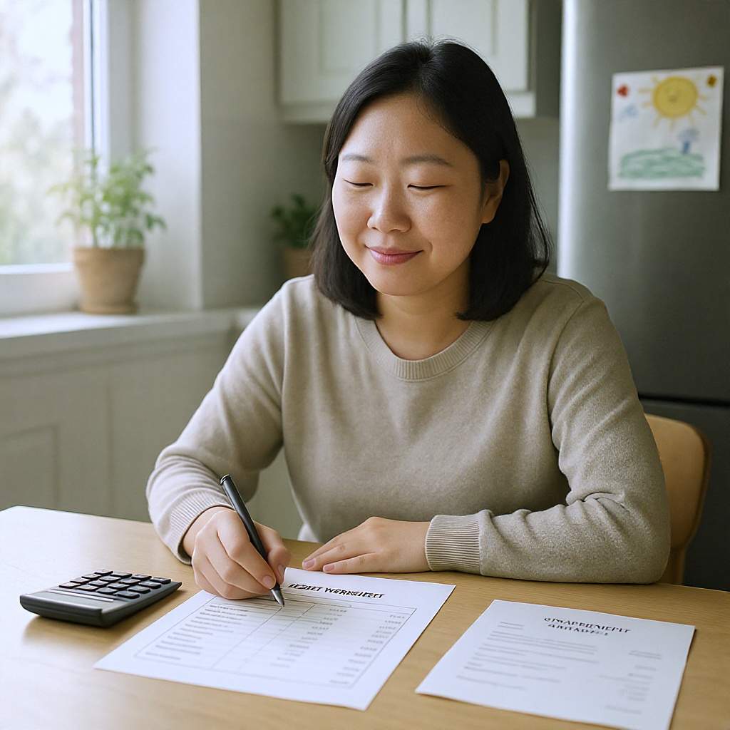 A printed worksheet and a calculator beat any benefits calculator app when you need to see exactly how the 20 percent deduction reshapes your countable income on paper.