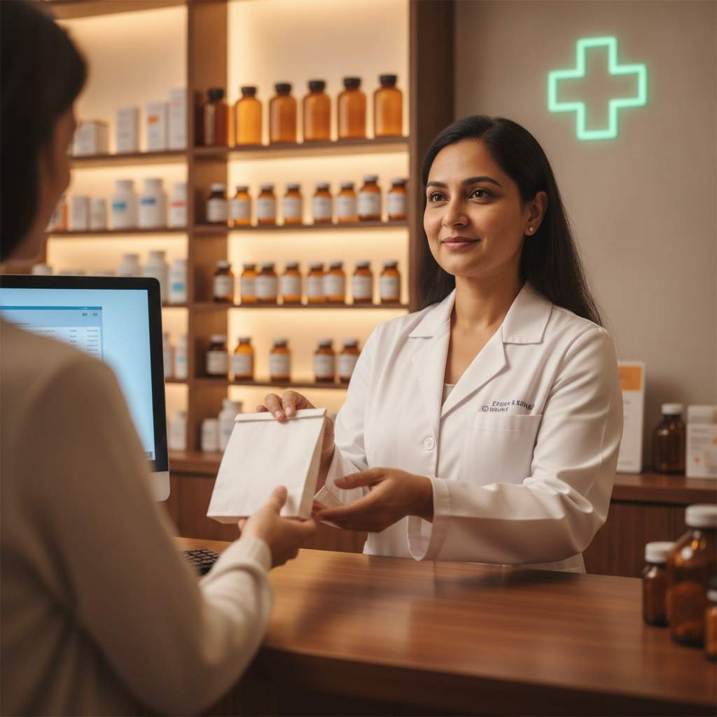 Ask the pharmacist directly whether a generic or a cash price beats your insurance copay; they can run both at the counter.