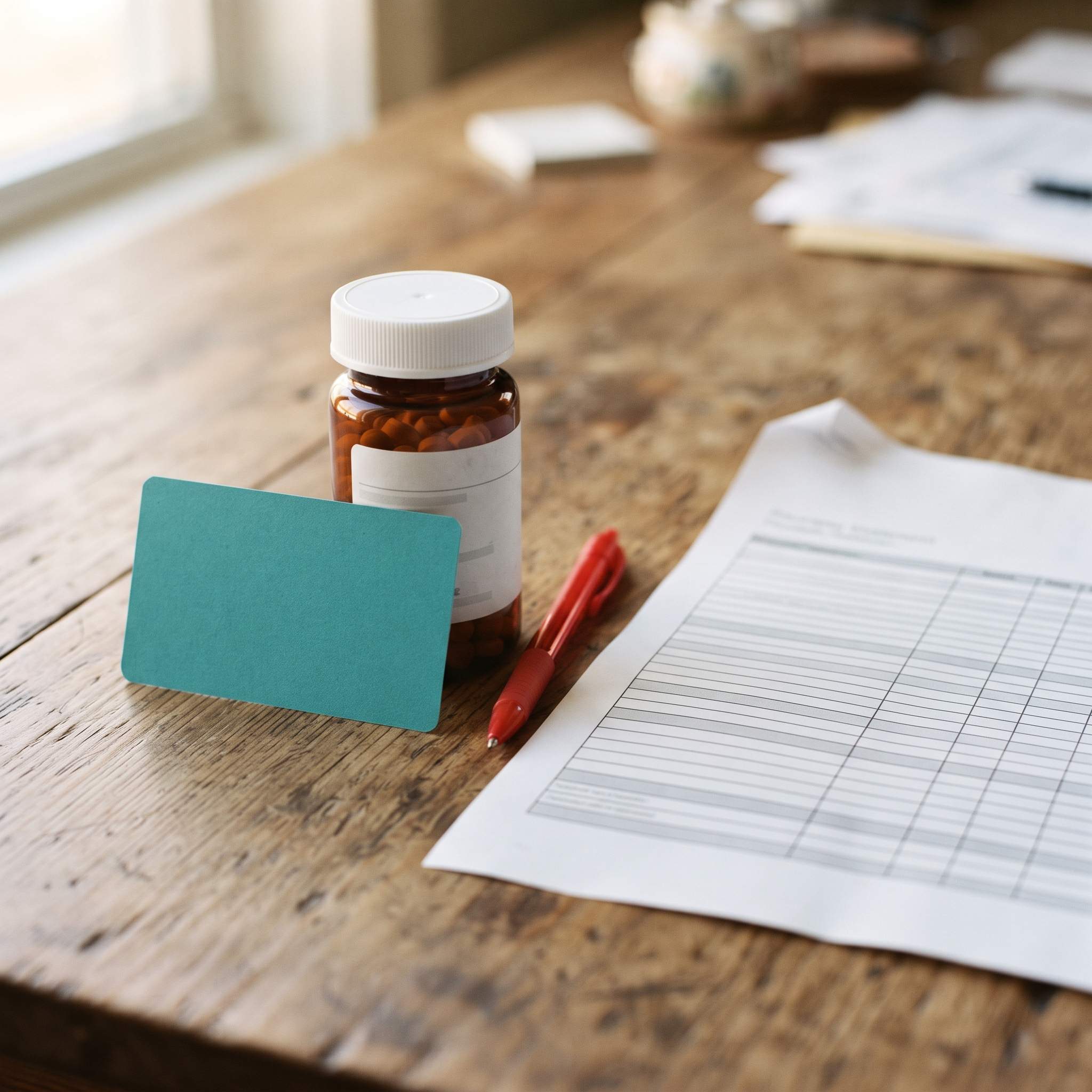 A copay card and a plan statement can sit side by side for months before the mismatch between what the card paid and what the deductible shows becomes obvious.