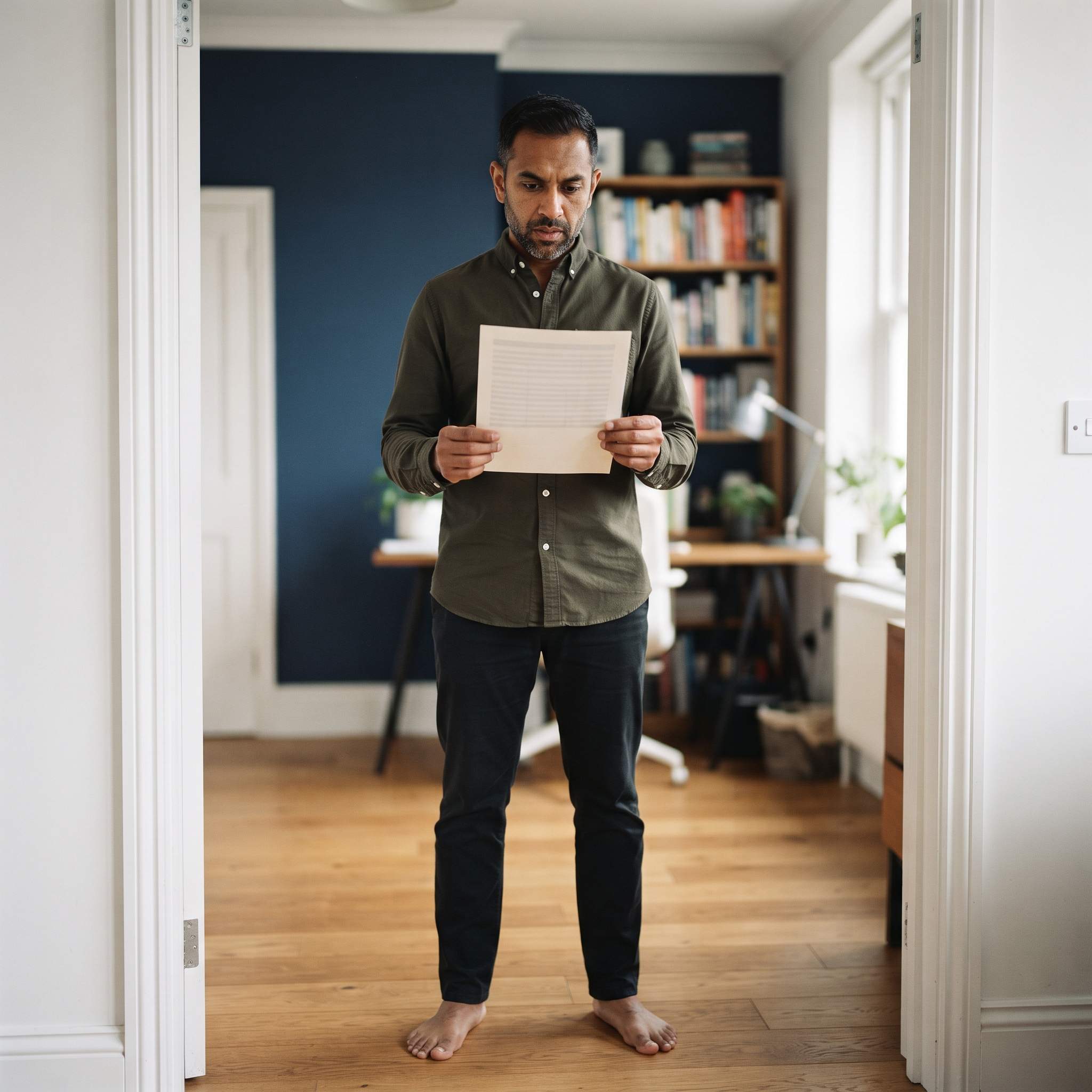 A printed notice in your hand is the first decision point: figuring out which of the four alert types this actually is before you decide how fast to move.